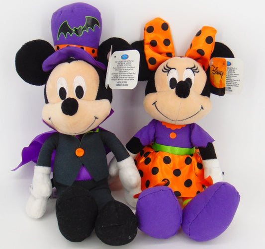 Mickey and Minnie Halloween Plush Dracula Disney