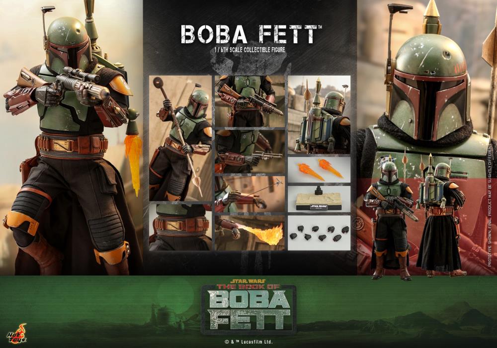 Boba Fett 1/6th Scale Hot Toys The Book of Boba Fett TMS078
