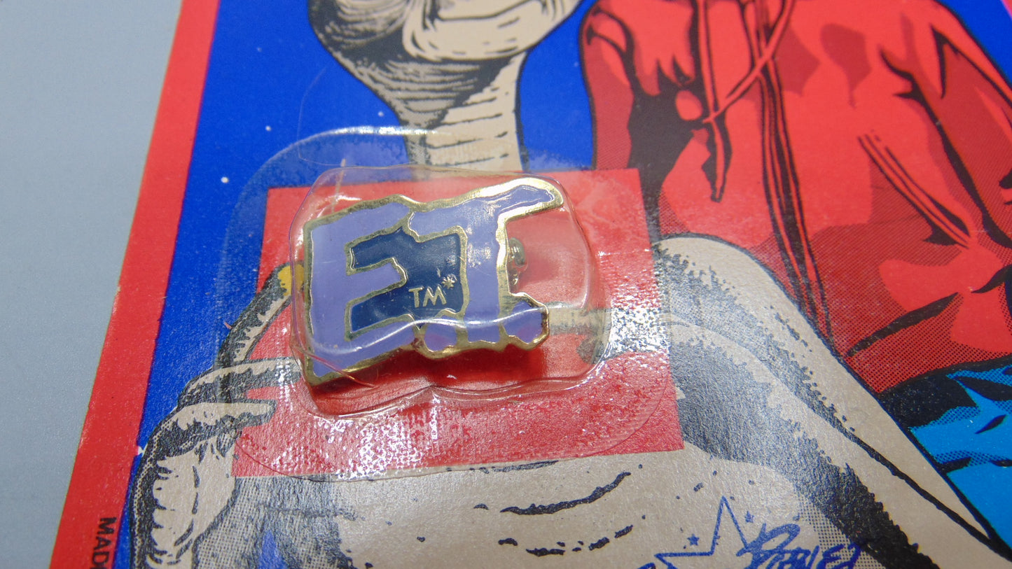 E.T Jewelry (E.T Logo) pin sealed unpunched, 1982