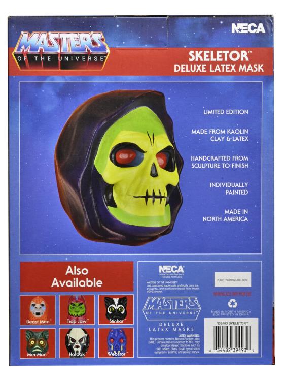 Skeletor Deluxe Latex Mask - MotU NECA